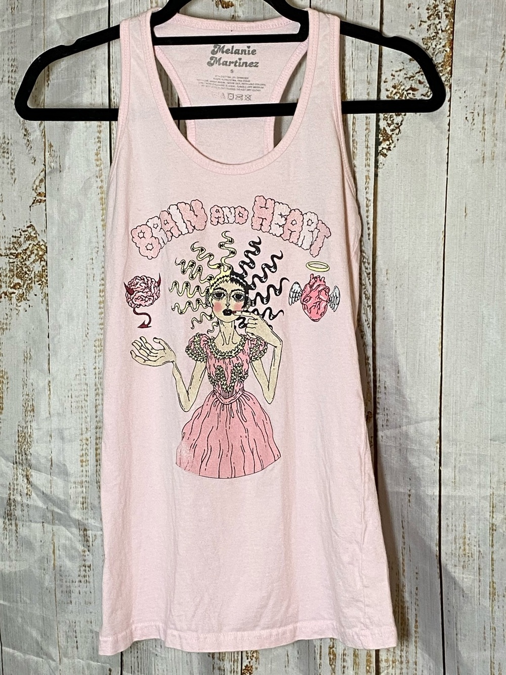 Melanie Martinez Pink 'Brain and Heart' Graphic Tank